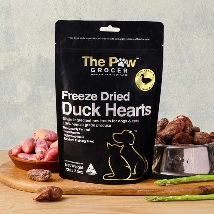The Paw Grocer Freeze Dried Duck Hearts