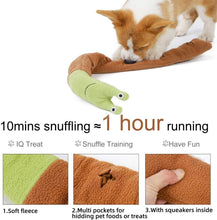 Load image into Gallery viewer, Snuffle Snail Soft Dog Toy with Squeaker