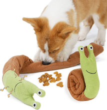 Load image into Gallery viewer, Snuffle Snail Soft Dog Toy with Squeaker