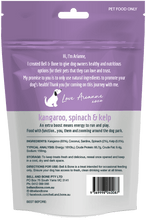 Load image into Gallery viewer, Bell and Bone Kangaroo With Spinach And Kelp Freeze Dried Dog Treats