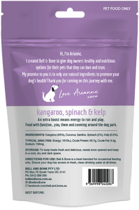 Bell and Bone Kangaroo With Spinach And Kelp Freeze Dried Dog Treats