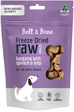 Load image into Gallery viewer, Bell and Bone Kangaroo With Spinach And Kelp Freeze Dried Dog Treats