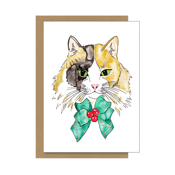 Christmas Cat Greeting Card