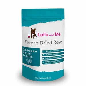 Laila and Me Freeze Dried Raw Chicken Heart Treats