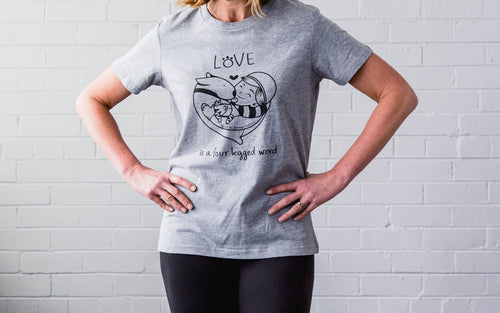 Love is A Four-Legged Word T-Shirt (Women)