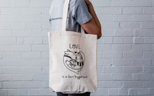 Load image into Gallery viewer, Love is a Four-Legged Word Tote Bag