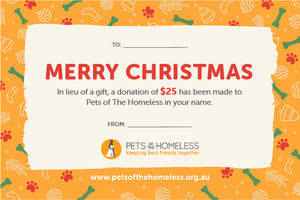 $25 Donation Christmas Gift Card