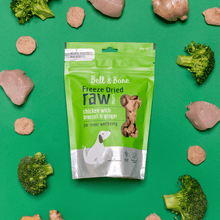 Load image into Gallery viewer, Bell and Bone Chicken With Broccoli And Ginger Freeze Dried Dog Treats