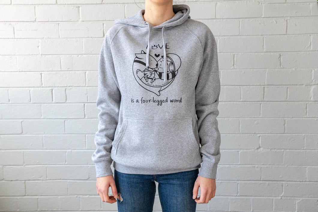 Love Is A Four-Legged Word Hoodie (Unisex)