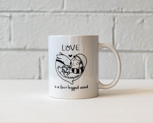 Love Is A Four-Legged Word Mug