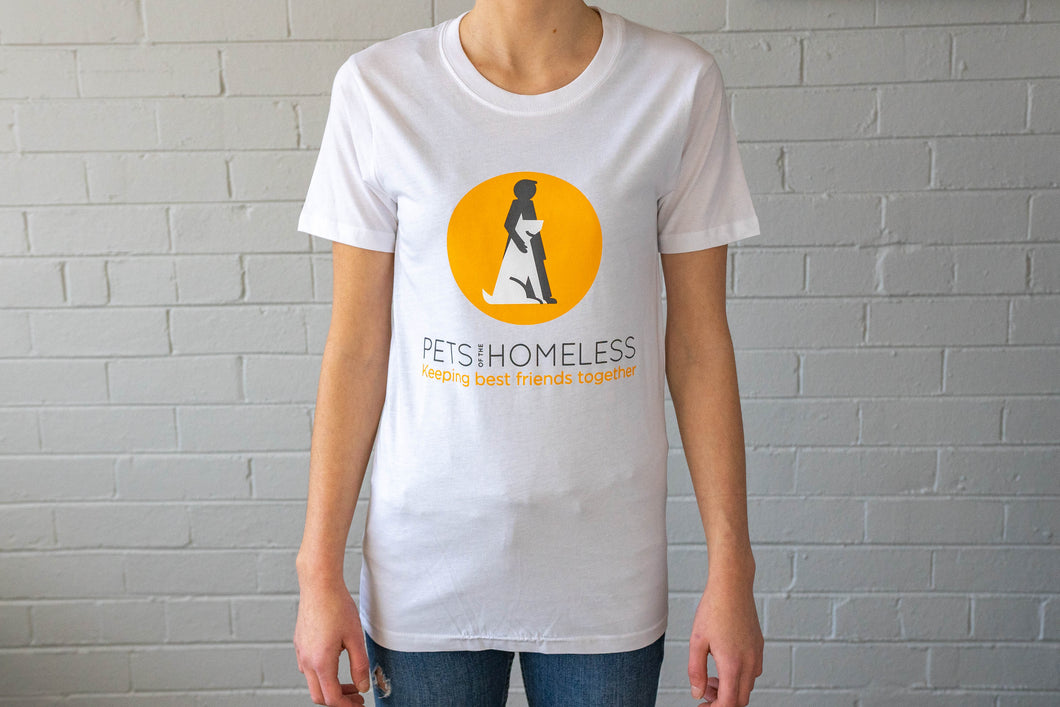 Pets Of The Homeless Horizontal Logo T-Shirt (Unisex)